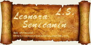 Leonora Seničanin vizit kartica